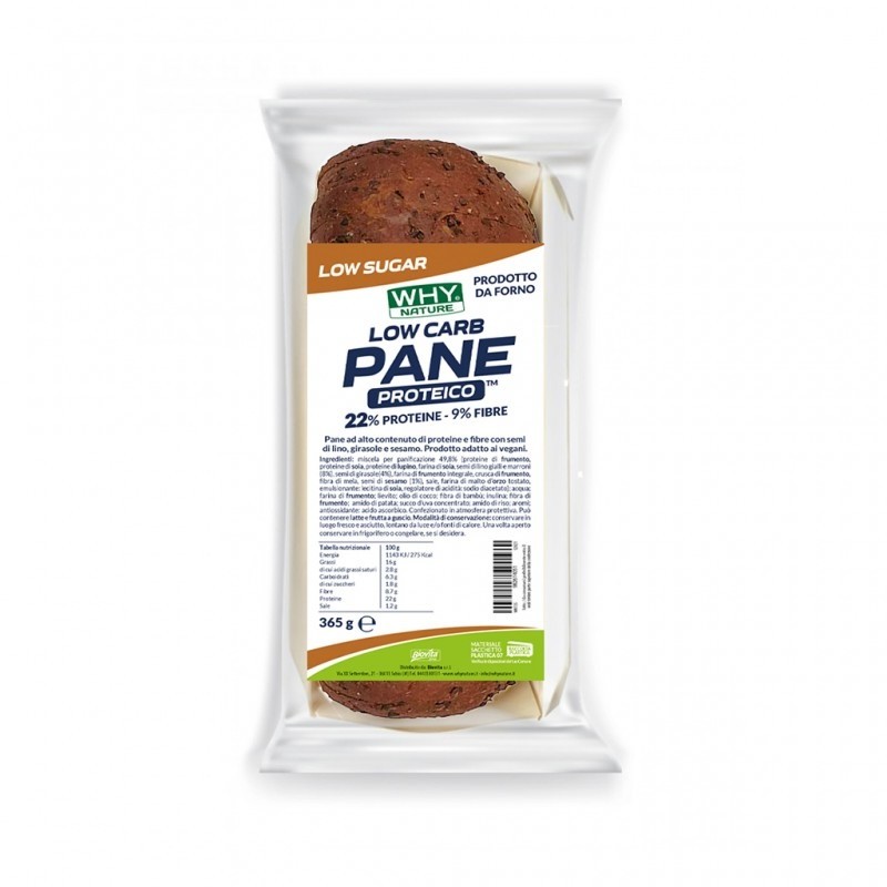 LOW CARB PANE PROTEICO 365g - WHYnature