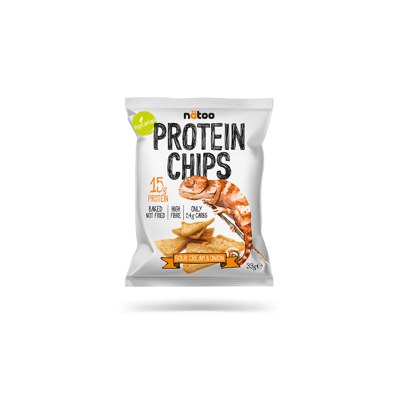 PROTEIN CHIPS SOUR CREAM AND ONION 33g