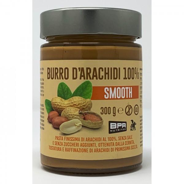 BURRO D'ARACHIDI 100% 300g - BPR Nutrition smooth